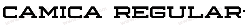 Camica Regular字体转换 Camica Regular字体转换